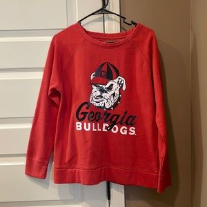 Georgia Bulldogs Scoop neck Sweatshirt